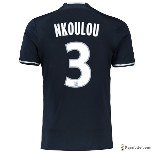 Camiseta Marsella Replica Segunda Ropa Nkoulou 2016/17 Negro